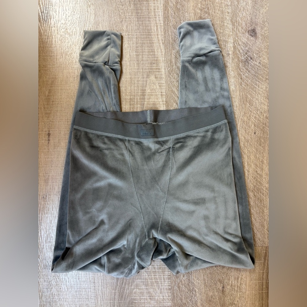 SKIMS Olive Green Cozy Rib Pajama Leggings